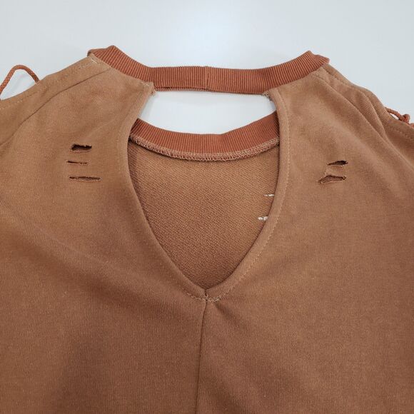 NWT NEW Easel Woman's Distressed Rust Colored Medium Top - Picture 5 of 7